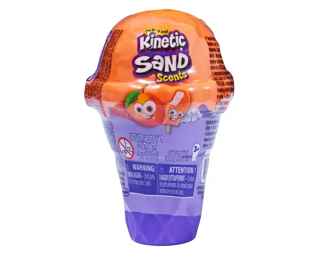 Kinetic Sand, Forma de inghetata, Orange Cream, 20139285