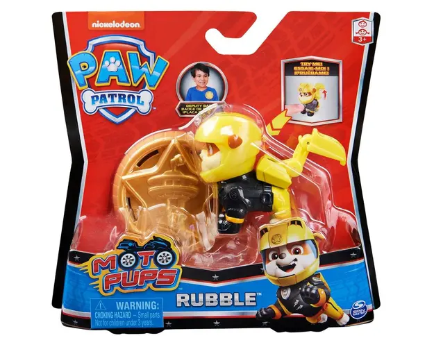 Figurina Paw Patrol Moto Pups, Rubble, 20130055