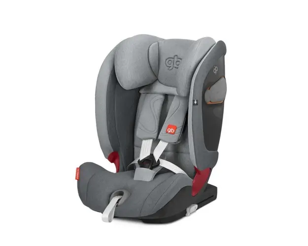 Scaun auto cu Isofix GB Everna-Fix London Grey, 9 - 36 Kg