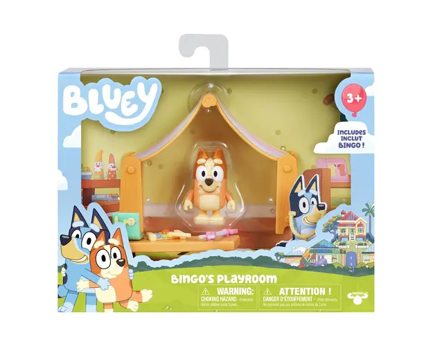 Set cu figurine, Bluey, Camera de joaca