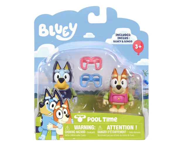 Set 2 figurine Bluey, Bingo si Bluey