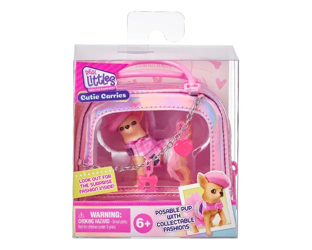 Geanta cu mini figurina, Real Littles, Chihuahua, S5
