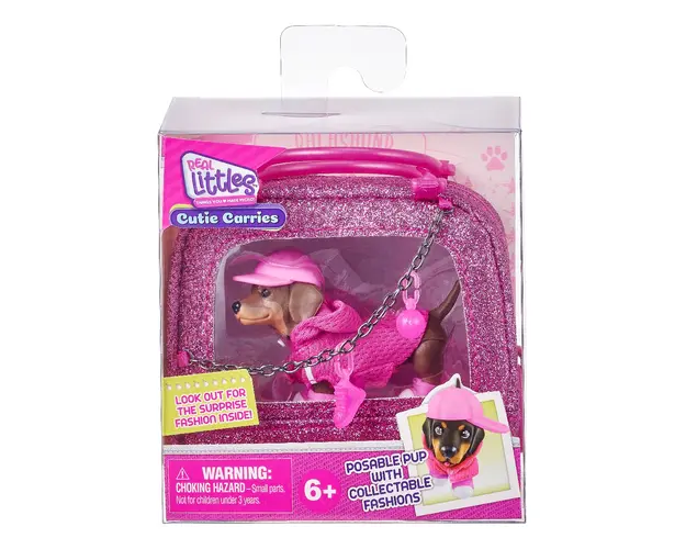 Geanta cu mini figurina, Real Littles, Dachsund, S5