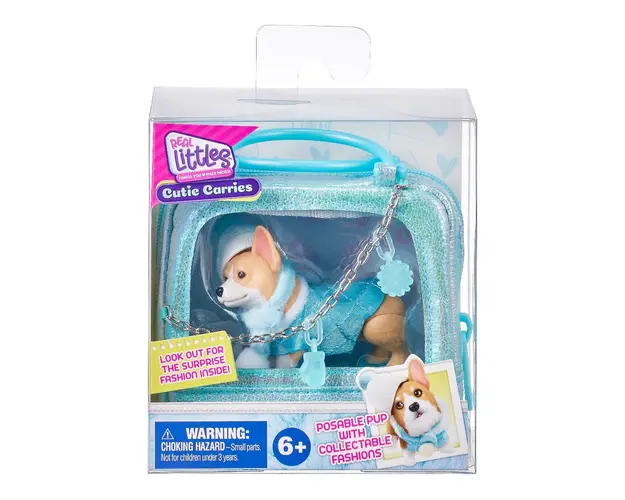 Geanta cu mini figurina, Real Littles, Corgi, S5