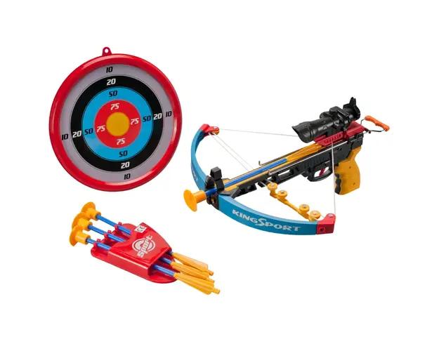 Set arbaleta de jucarie, King Sport, cu ventuze si infrarosu