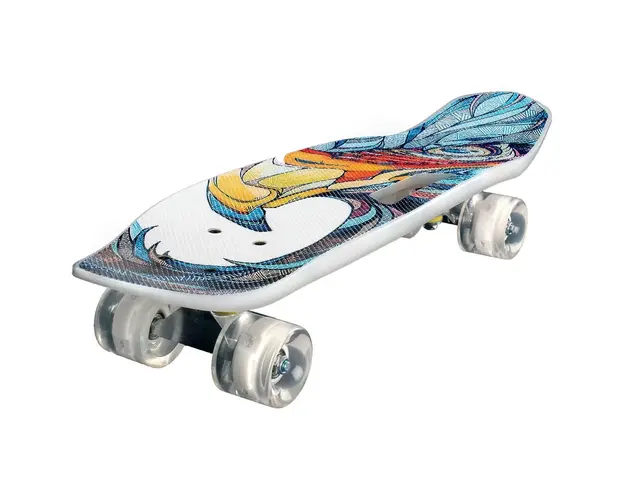 Skateboard portabil, Action One, Carve and Flip, PU ABEC-7, Aluminium Truck Albastru Eagle