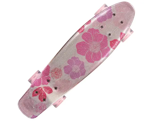 Penny Board Flowers 22, Abec-7, PU, Aluminium Truck, Action One, Roz