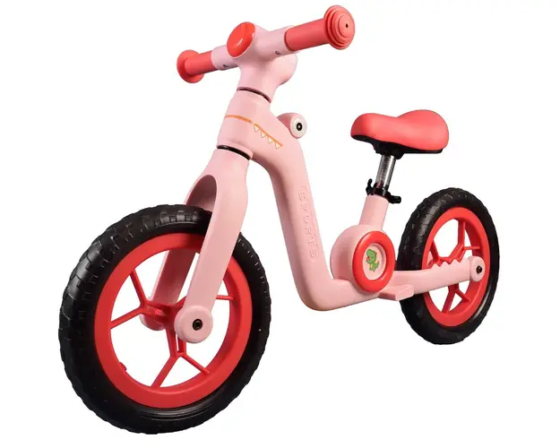 Bicicleta fara pedale, Action One Little Dino, 12 inch, Roz