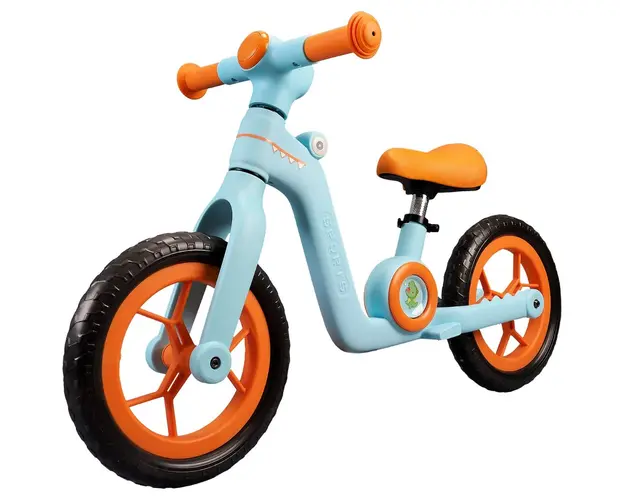 Bicicleta fara pedale, Action One Little Dino, 12 inch, Blue