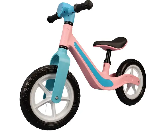 Bicicleta fara pedale cu lumini si muzica Rider, Action One, 12 inch, Roz