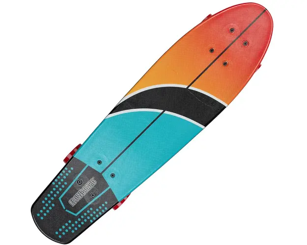 Penny Board, Action One, Hawaii, 26 inch, Aluminium Truck, 100 kg, roti rosii