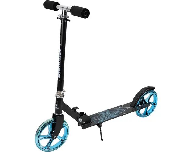 Trotineta pliabila, Action One Flow, cu cric si roti 200 mm, Blue-Negru
