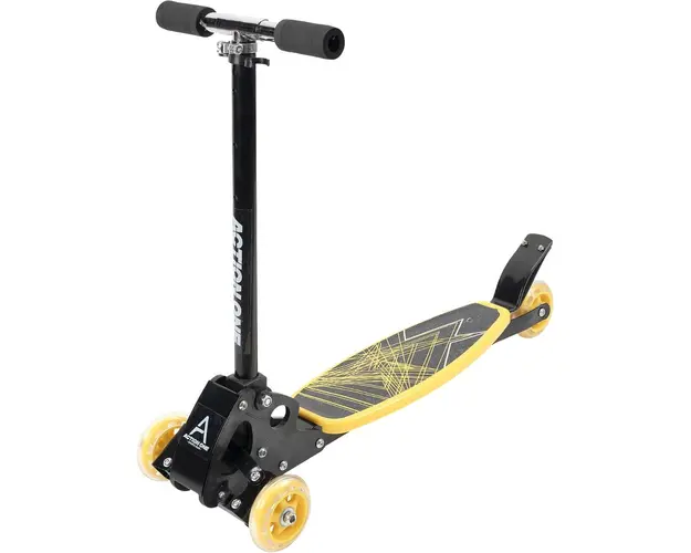 Trotineta cu 4 roti, Action One Rookie, Galben