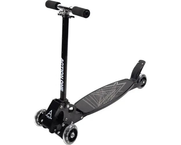 Trotineta cu 4 roti, Action One Rookie, Negru
