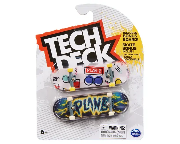 Set 2 mini placi de skateboard, Tech Deck, Plan B, 20148084