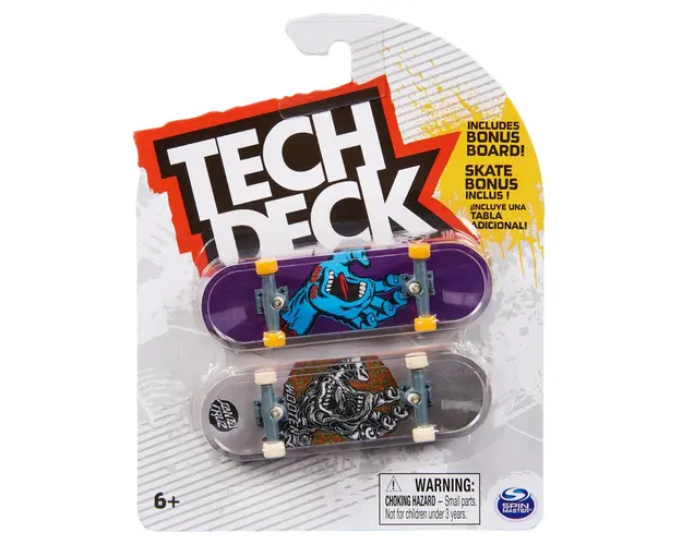 Set 2 mini placi de skateboard, Tech Deck, Santa Cruz, 20148086