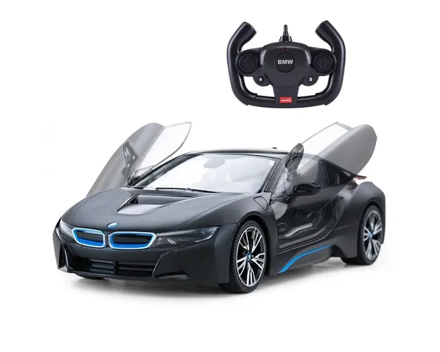Masinuta cu telecomanda, Rastar, BMW i8, 1:14, Negru