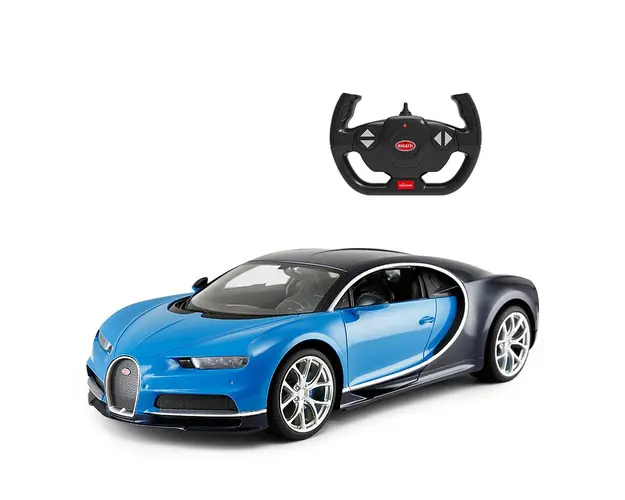Masinuta cu telecomanda, Rastar, Bugatti Chiron, 1:14, Albastru