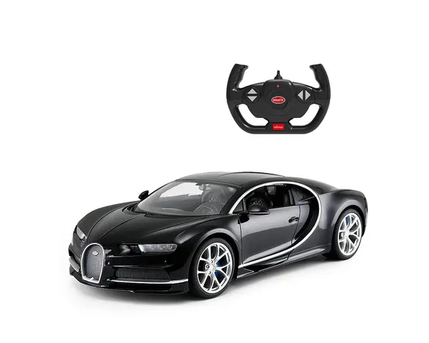 Masinuta cu telecomanda, Rastar, Bugatti Chiron, 1:14, Negru