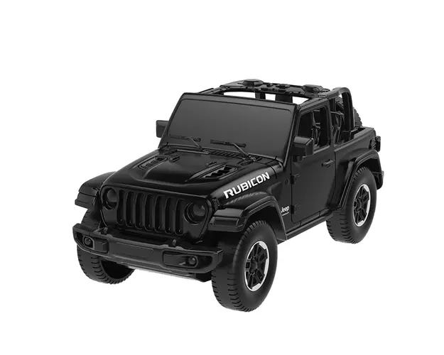 Masinuta Rastar, Jeep Wrangler Rubicon, Negru, 1:43