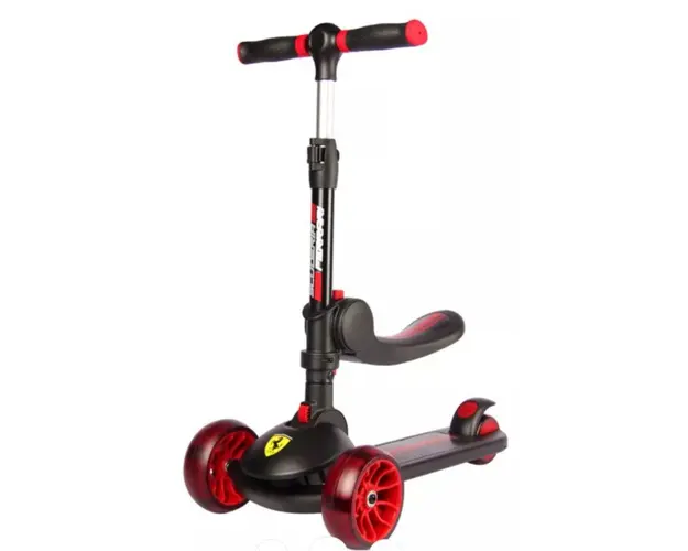 Trotineta pliabila cu scaun, Mesuca, Ferrari Twist, Negru