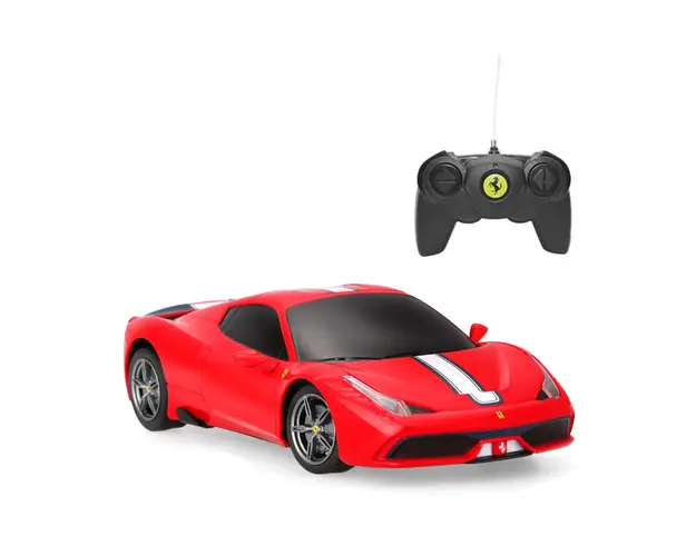 Masinuta cu telecomanda Rastar Ferrari 458, 1:24, Rosu