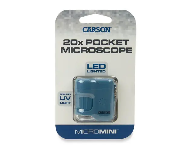 Microscop portabil cu breloc, marire 20x, Carson, MicroMini, Surf
