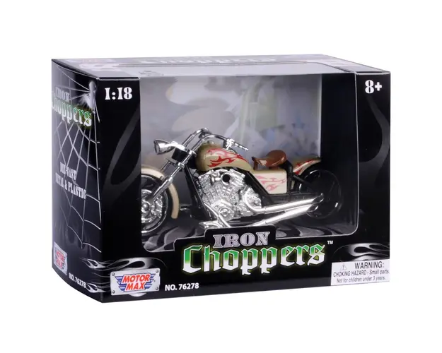 Motocicleta Motormax, Harley Davidson Iron Choppers, 1:18