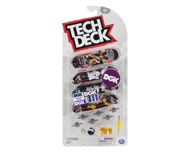 Set mini placa skateboard Tech Deck, 4 buc, DGK, 20140758