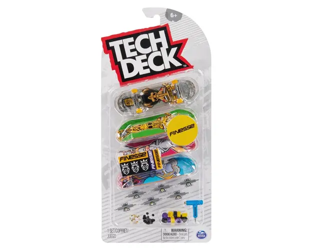 Set mini placa skateboard Tech Deck, 4 buc, Finesse, 20140759