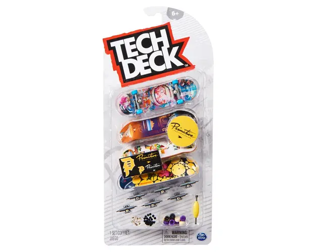 Set mini placa skateboard Tech Deck, 4 buc, Primitive, 20140741