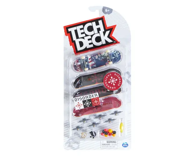 Set mini placa skateboard Tech Deck, 4 buc, Disorder, 20136715