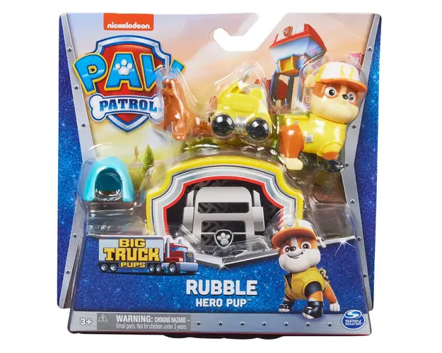 Set figurine Paw Patrol, Rubble Hero Pup, 20137393