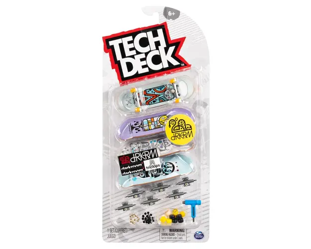 Set mini placa skateboard Tech Deck, 4 buc, Drkrm, 20136719