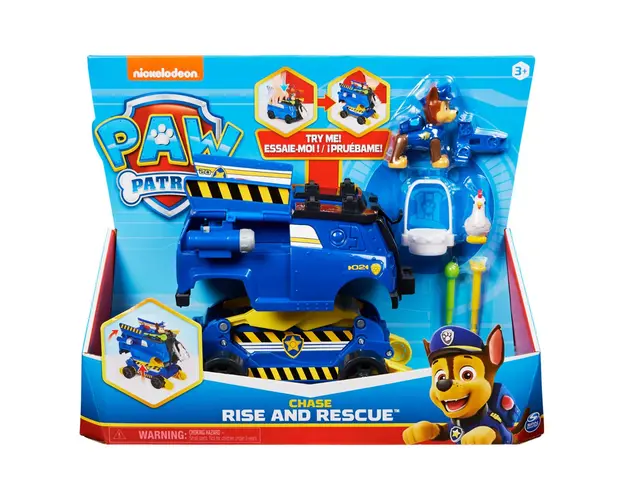 Set masinuta si figurina Paw Patrol, Rise and rescue, Chase, 20133577