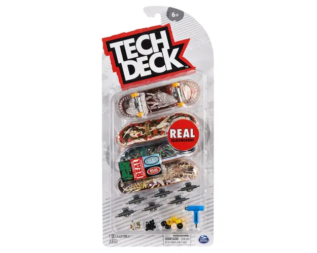 Set mini placa skateboard Tech Deck, 4 buc, Real, 20140753