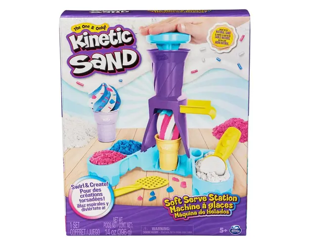 Set de joaca cu nisip, Kinetic Sand, Aparatul de inghetata, 20144685