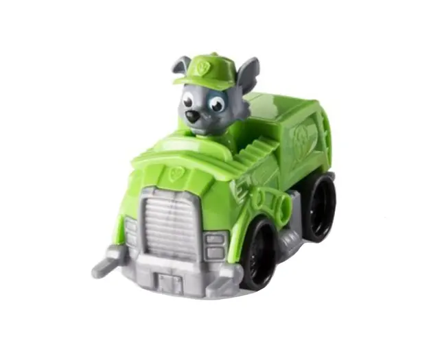 Mini figurina Rocky cu masinuta Paw Patrol, 20080651