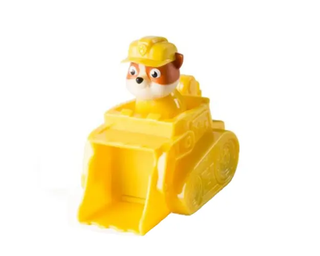 Mini figurina Rubble cu masinuta Paw Patrol, 20080653