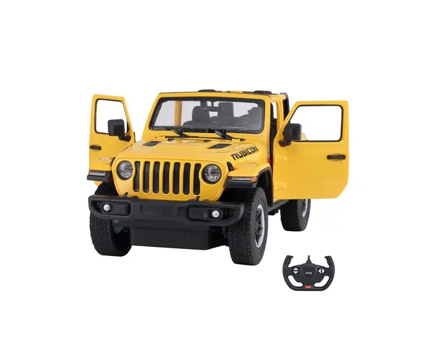 Masina cu telecomanda Rastar Jeep Wrangler, RC, 1:14, Galben