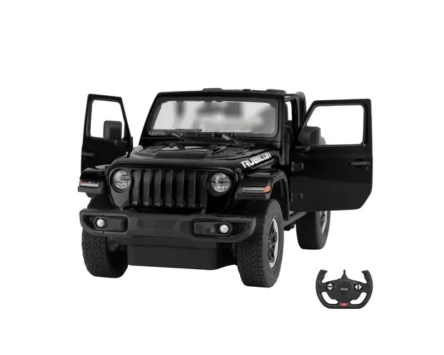 Masina cu telecomanda Rastar Jeep Wrangler, RC, 1:14, Negru