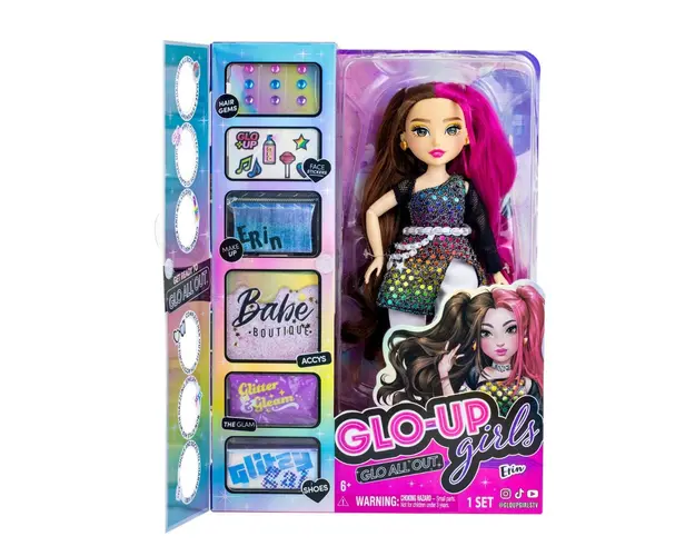 Papusa Glo-Up Girls, Glo All Out, Erin