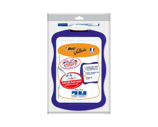 Tabla de scris Velleda Bic, 20 x 31 cm, Albastru