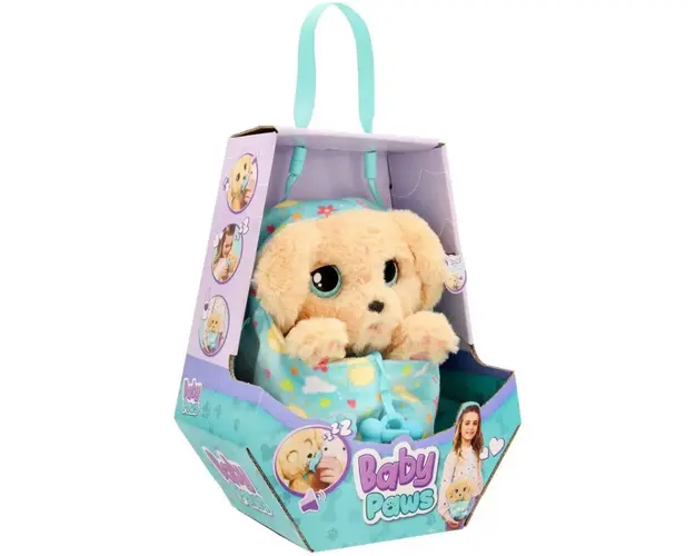 Jucarie de plus interactiva, Baby Paws, Labrador, 20 Cm