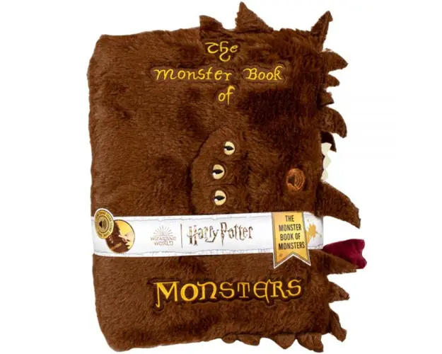 Jucarie de plus cu sunete, Play by Play, The Monster Book Of Monsters, Harry Potter, 32 x 24 x 8 cm