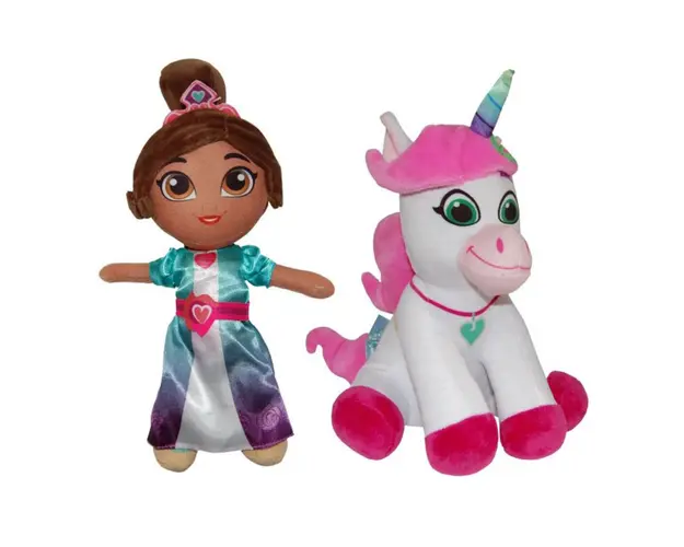 Set 2 jucarii de plus, Play By Play, Nella 35 cm si Trinket 24 cm