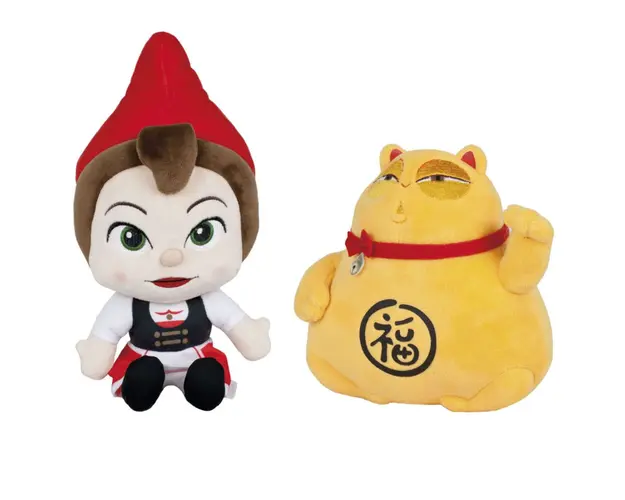 Set 2 jucarii de plus, Whitehouse Leisure, Juliete 28 cm si Lucky Cat 21 cm