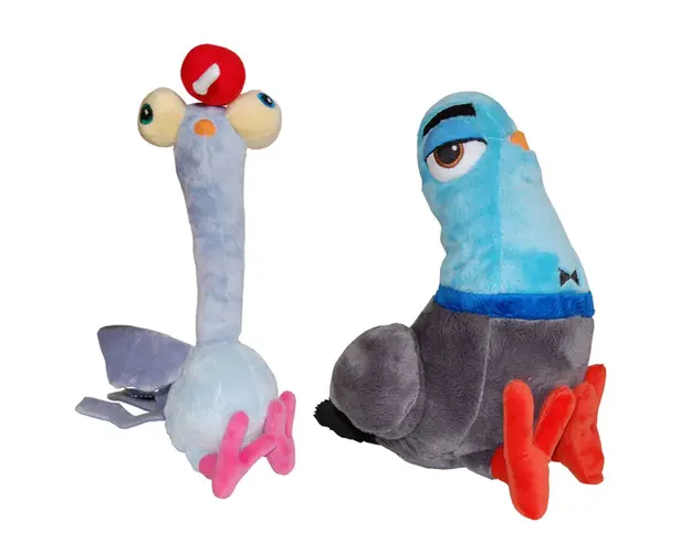 Set 2 jucarii de plus, Play By Play, Spioni deghizati, Crazyeyes 34 cm si Lance 26 cm