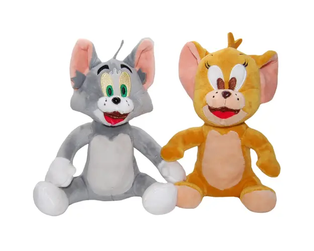 Set 2 jucarii de plus Tom And Jerry, Play By Play, 18 cm