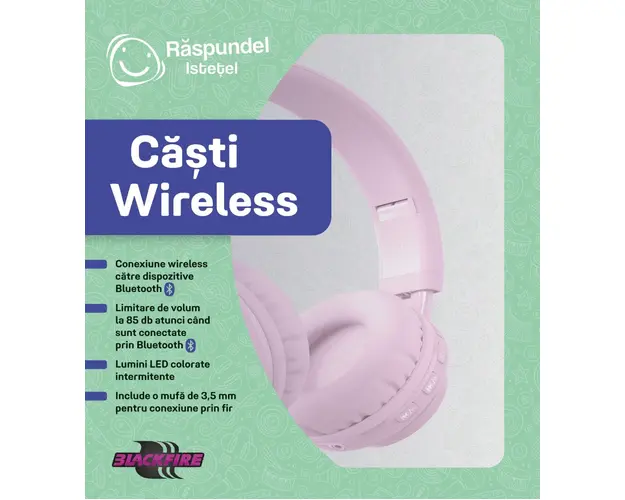 Casti wireless, Raspundel Istetel, Roz